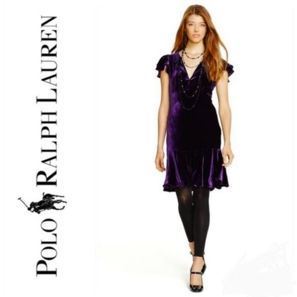 Ralph Lauren Dresses & Skirts - Polo Ralph Lauren Flutter sleeve Velvet Renaissance Spring frock🩷🩷🩷🩷🩷🩷🩷🩷
